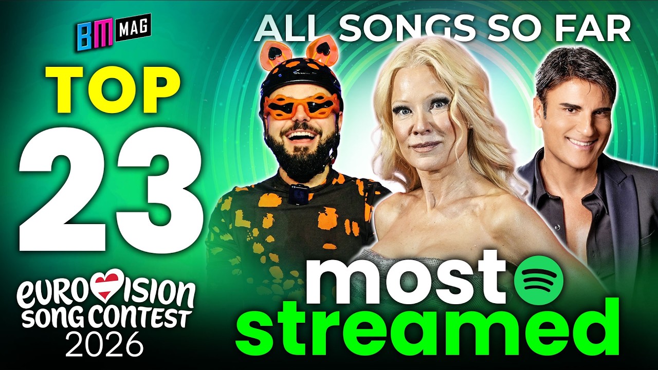 TOP 23 Most Streamed Songs - All Songs So Far - Eurovision Song Contest 2026