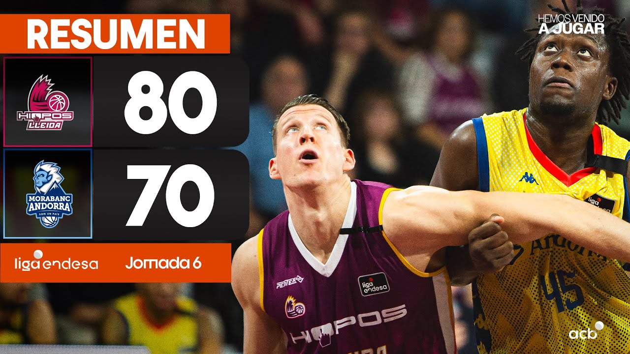 Hiopos Lleida - MoraBanc Andorra (80-70) RESUMEN | Liga Endesa 2024-25