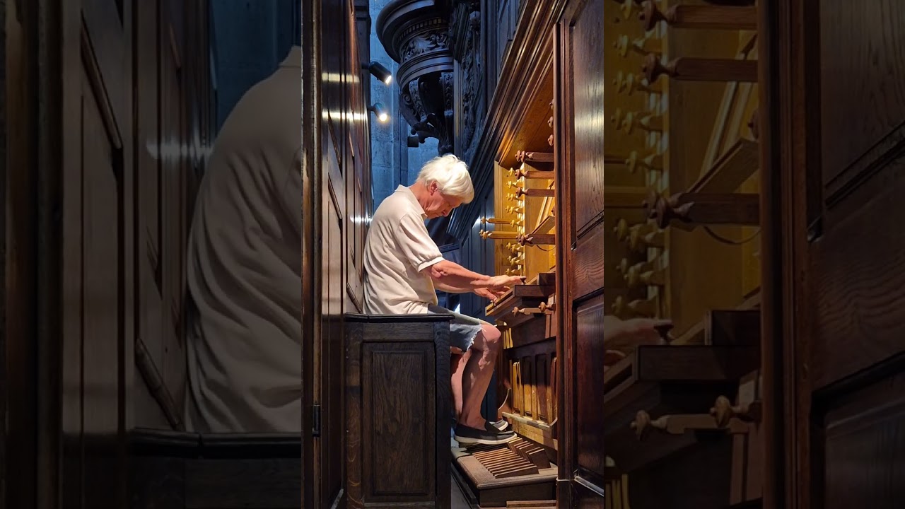 Frédéric Muñoz improvise une Tierce en Taille au Grand Orgue de la Cathédrale d'Auch (Occitanie)