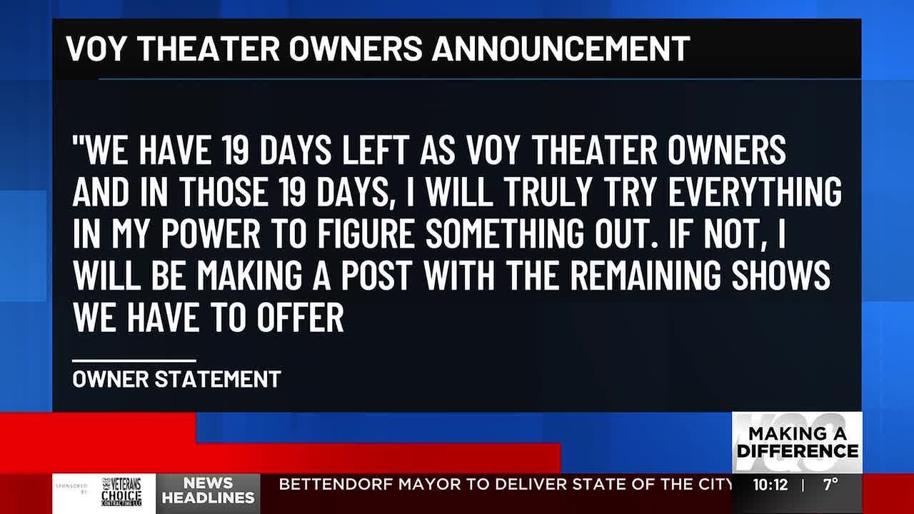 Maquoketa Voy Theatre owners say business&rsquo;s future looks uncertain