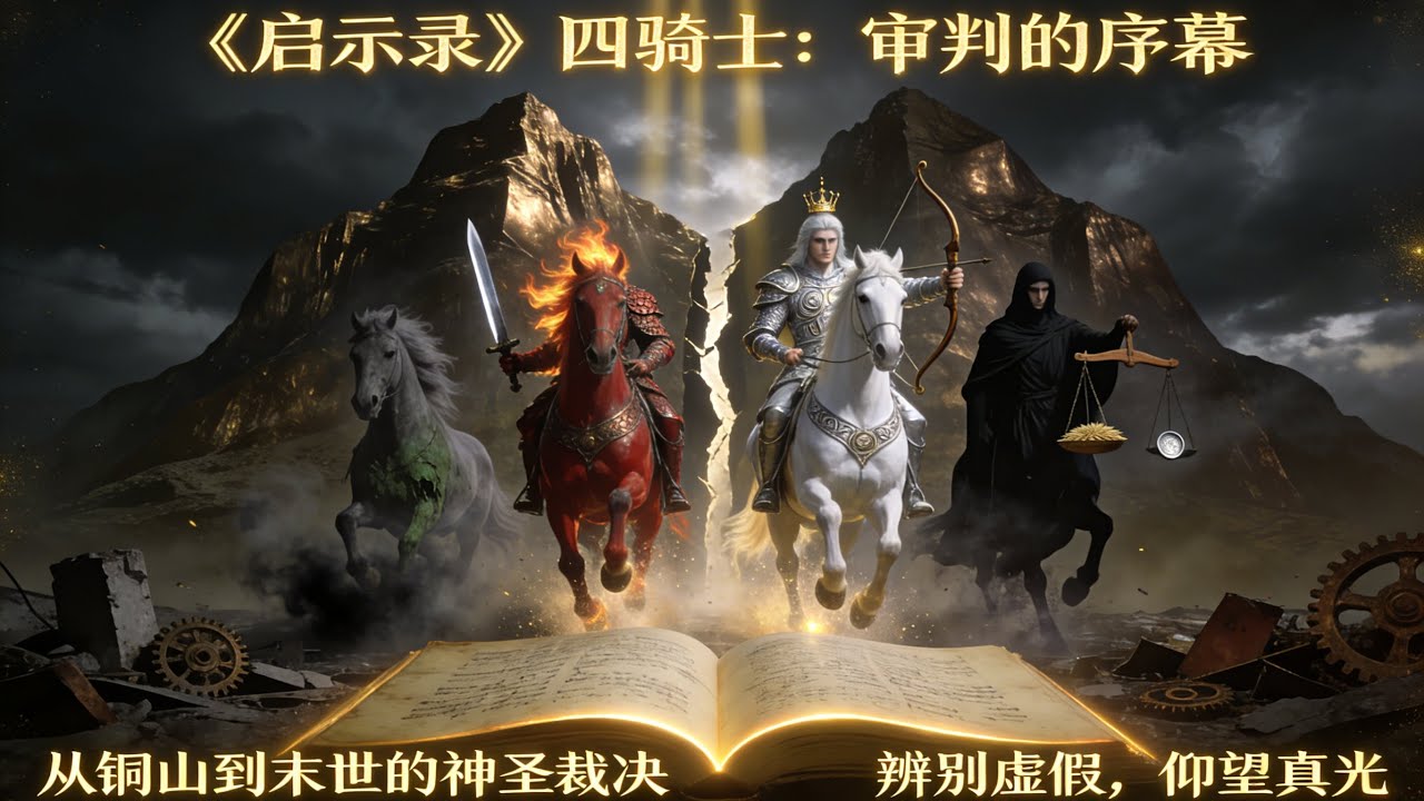 啟示錄第一匹白馬竟非耶穌！揭開四馬與撒迦利亞四車的恐怖關聯 #啟示錄 #末世預言 #四騎士 #敵基督 #聖經解密 #撒迦利亞書 #白馬騎士 #聖經預言 #末世徵兆