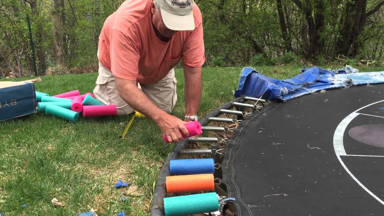How to cover your trampoline springs for under $15