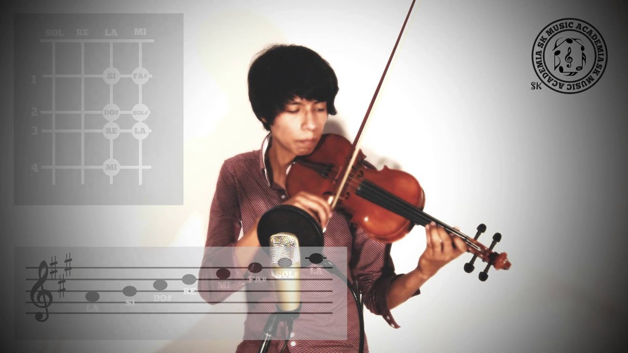 Clases de Violin: Escalas y Arpegios Mayores en primera posicion