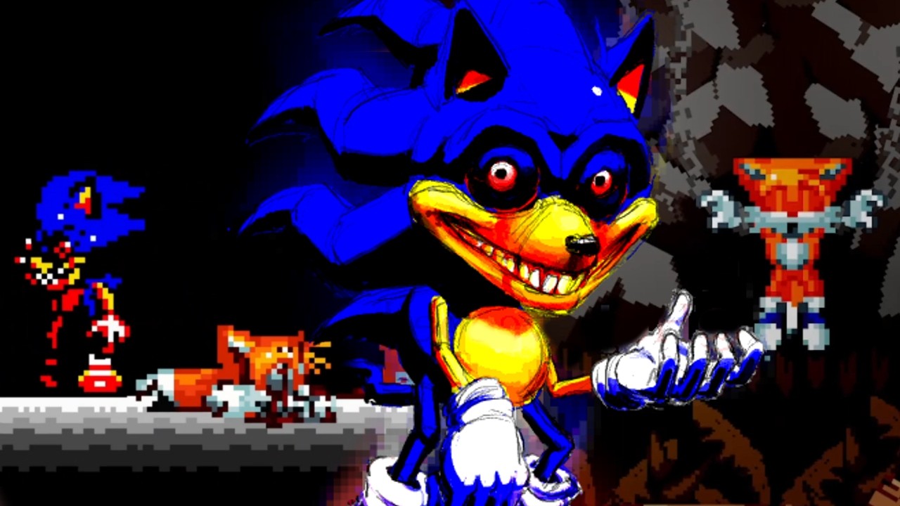 SONIC SAVES ROBLOXIA is back in 2D!!! - SONIC.EXE l All Father Sprite Animation
