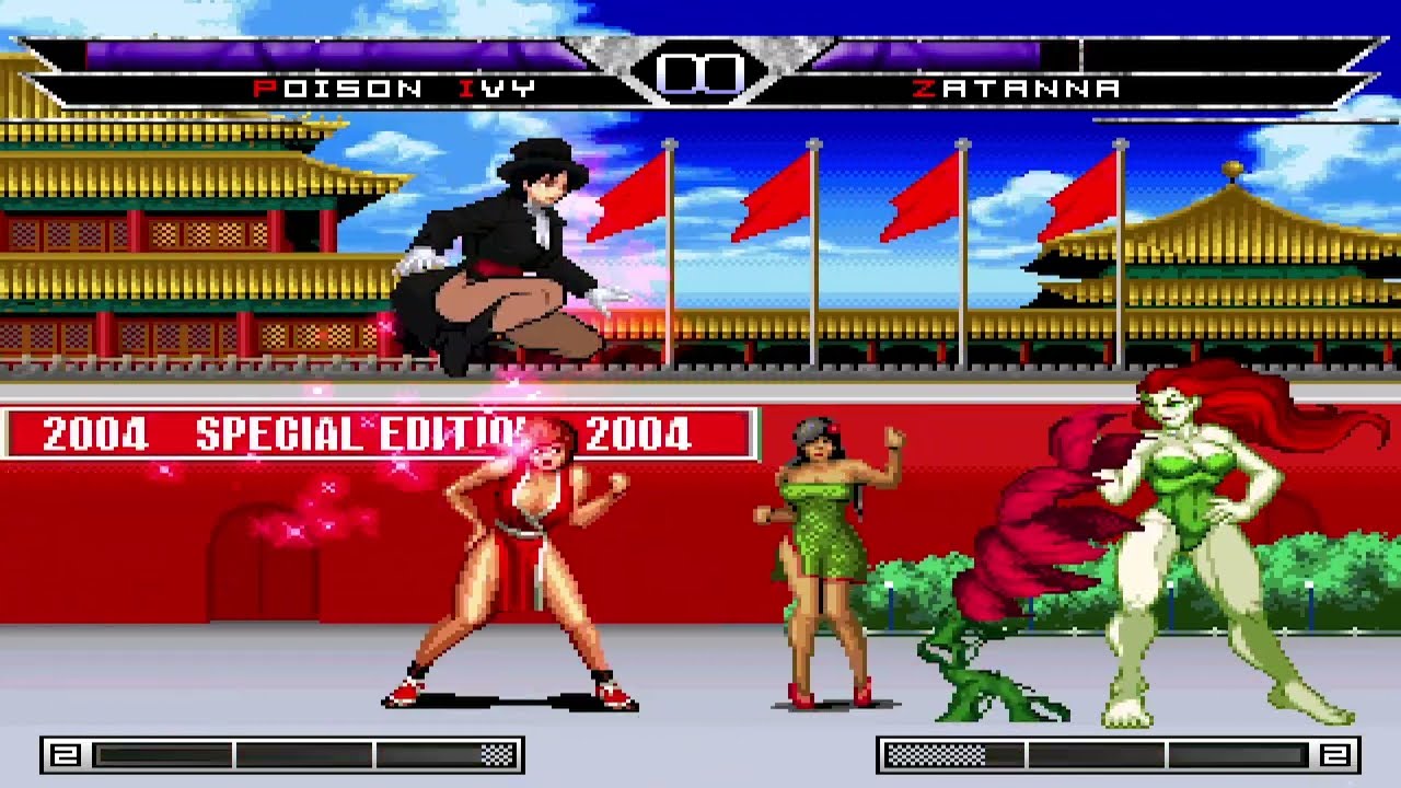 KOF MUGEN poison ivy (ZVitor) vs zatanna