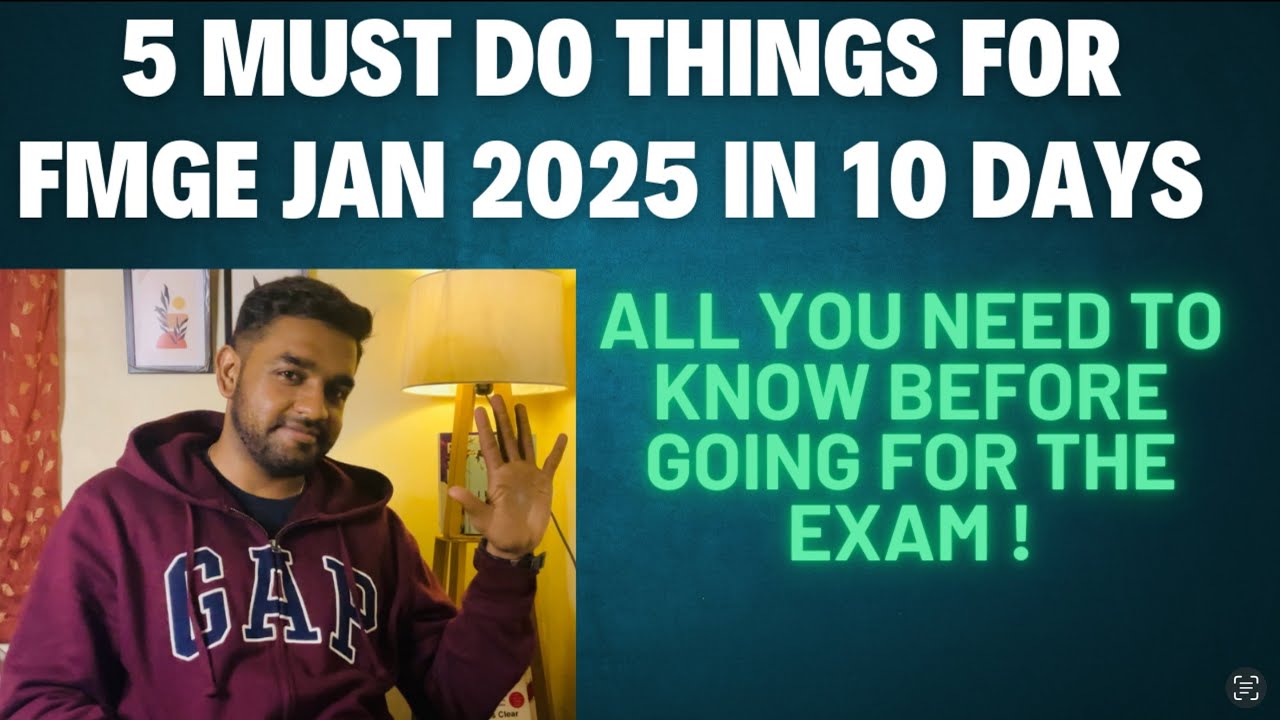Last 10 days plan for FMGE 2025