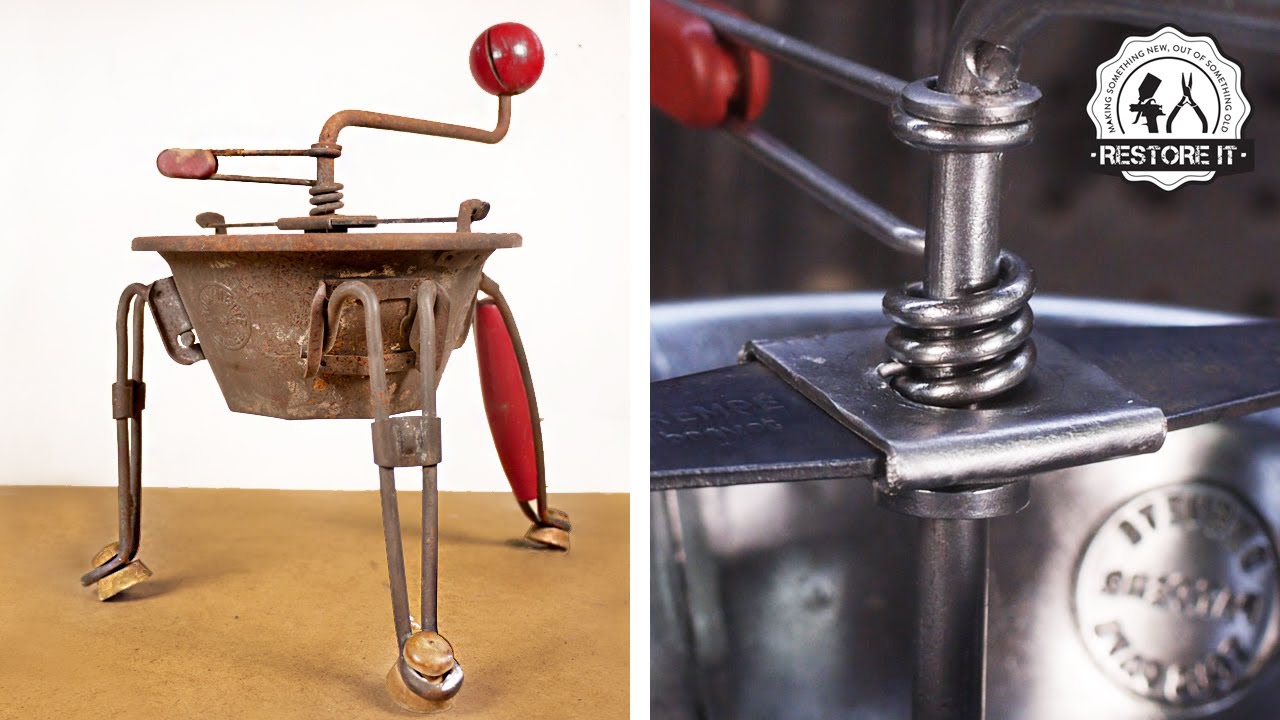 60 Year Old Food Mincer Restoration -  Moulinette - Made In France