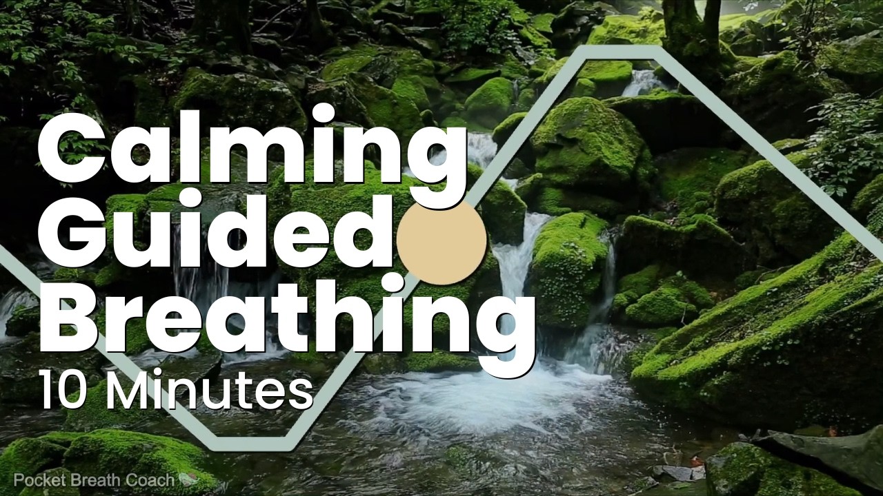 4-6 Guided Breathing with Waterfall Scenery