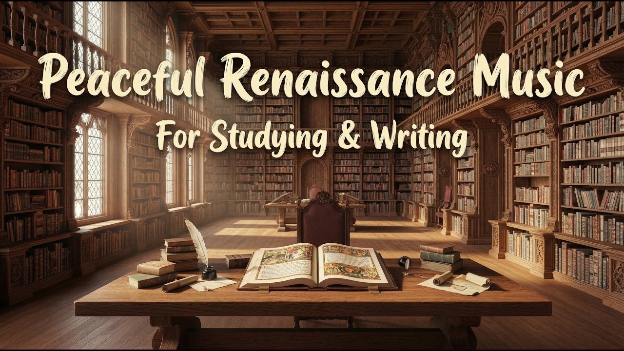 Ancient Library Ambience 📚 | Renaissance Music for Studying & Writing