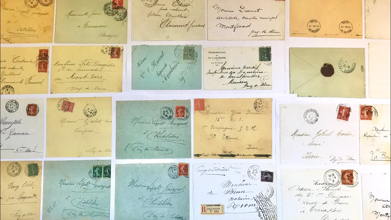 Vintage French envelopes for junk journals