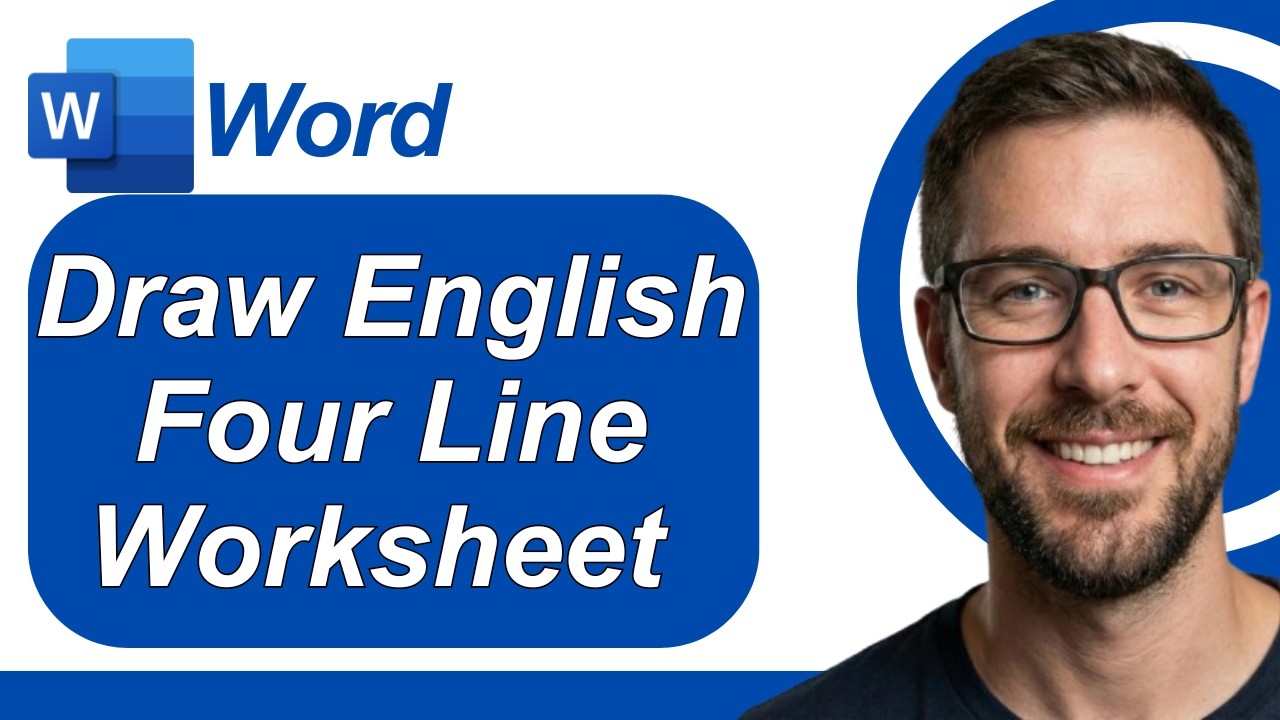 How To Draw English Four Line Worksheet In Microsoft Word [2026 Guide]