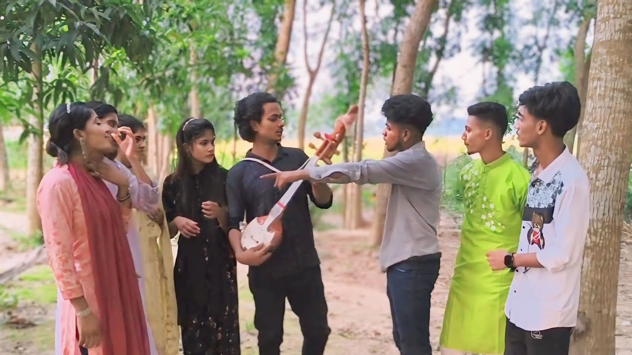 ছেলে দল ও মেয়ে দলের গানের লড়াই কোনদল হবে বিজয়ী, বিপ্লব, রানী, মনির,sadir_music