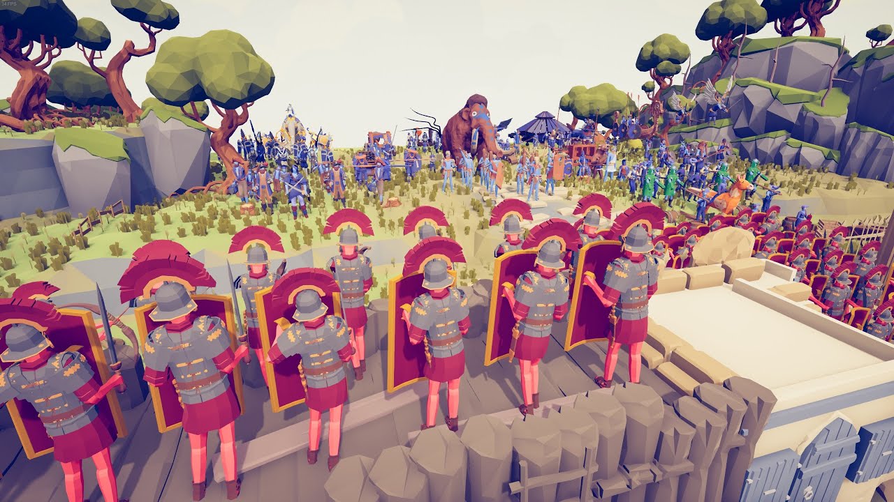 100x ROMAN SOLDIER vs ALL FACTION - Totally Accurate Battle Simulator TABS