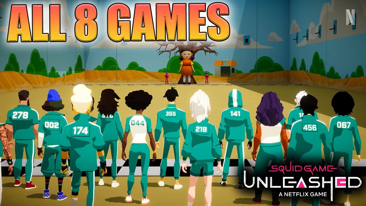 Squid Game Unleashed - All 8 Game's Gameplay