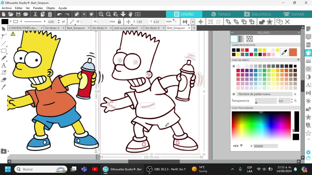 Vectorización de imágenes en silhouette Studio. Cameo 4