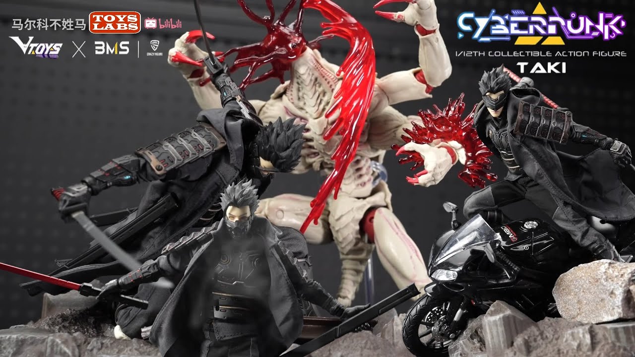 Киберпанк Самурай Таки VTOYS X BMS X CF 1/12 Киберпанк Самурай Таки