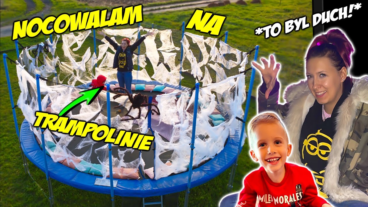 NOC NA TRAMPOLINIE 🕸🎃HALLOWEENOWY FORT 😱 *duchy🫣*🌙Marivo Vlog #65