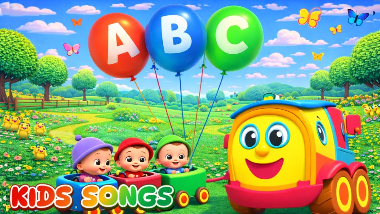 ❤️ 🧡 💛 💚 💙 💜 🤍Children Tractor + ABC Song❤️ 🧡 💛 💚 💙 💜 🤍Kids Songs - Fun and Learning