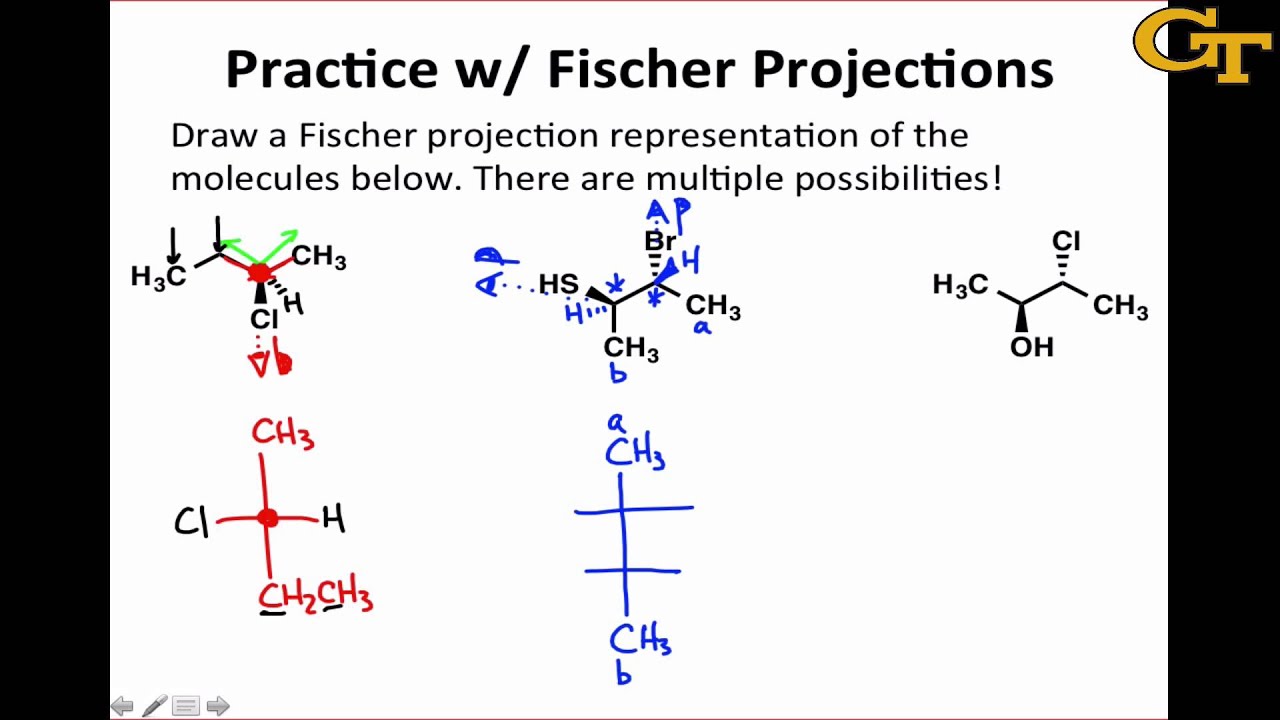 Practice with Fischer Projections