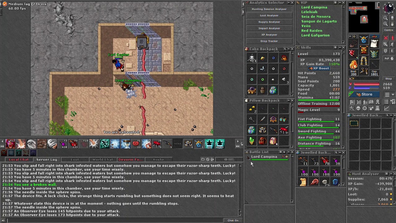 Mysterious Ornate Chest Quest - An Observer Eye - Tibia