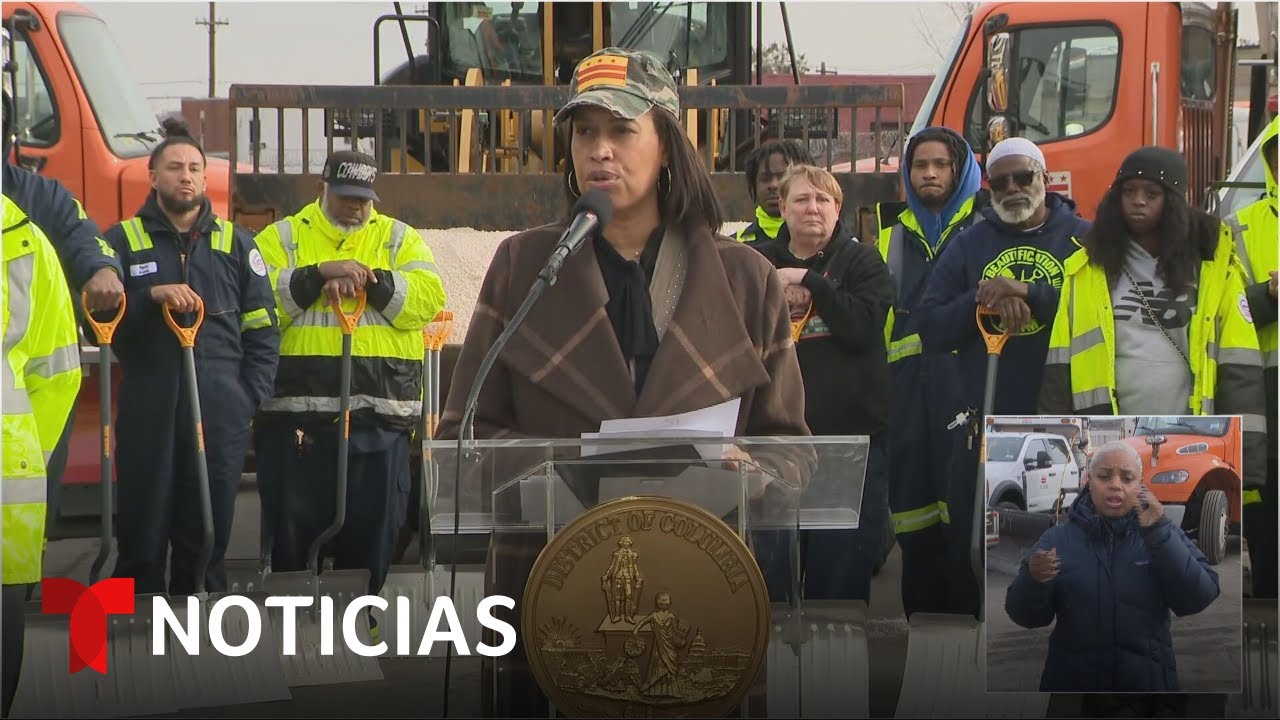 EN VIVO: La alcaldesa de Washington, D.C. informa sobre la fuerte tormenta invernal