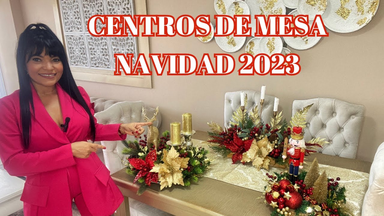 COMO HACER CENTROS DE MESA NAVIDEÑOS 2023 🎄/ DIY DOLLARCITY🎅🎄