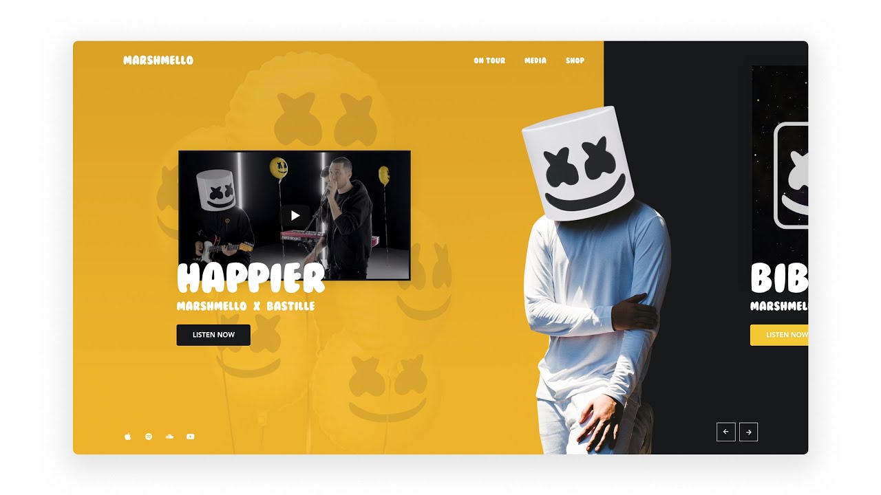 Adobe XD MARSHMELLO Website Design - Speed Art