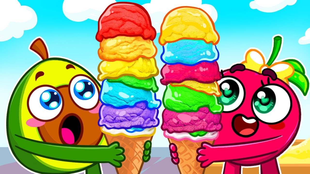 Ice Cream Scooping | Sharing is Caring | Fruit Sorting | Nursery Rhymes & Kids Songs | PP Family 🥑