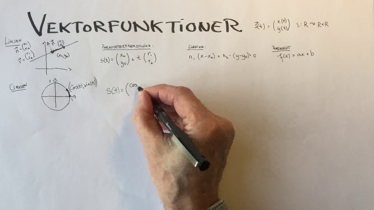 Vektorfunktion - introduktion