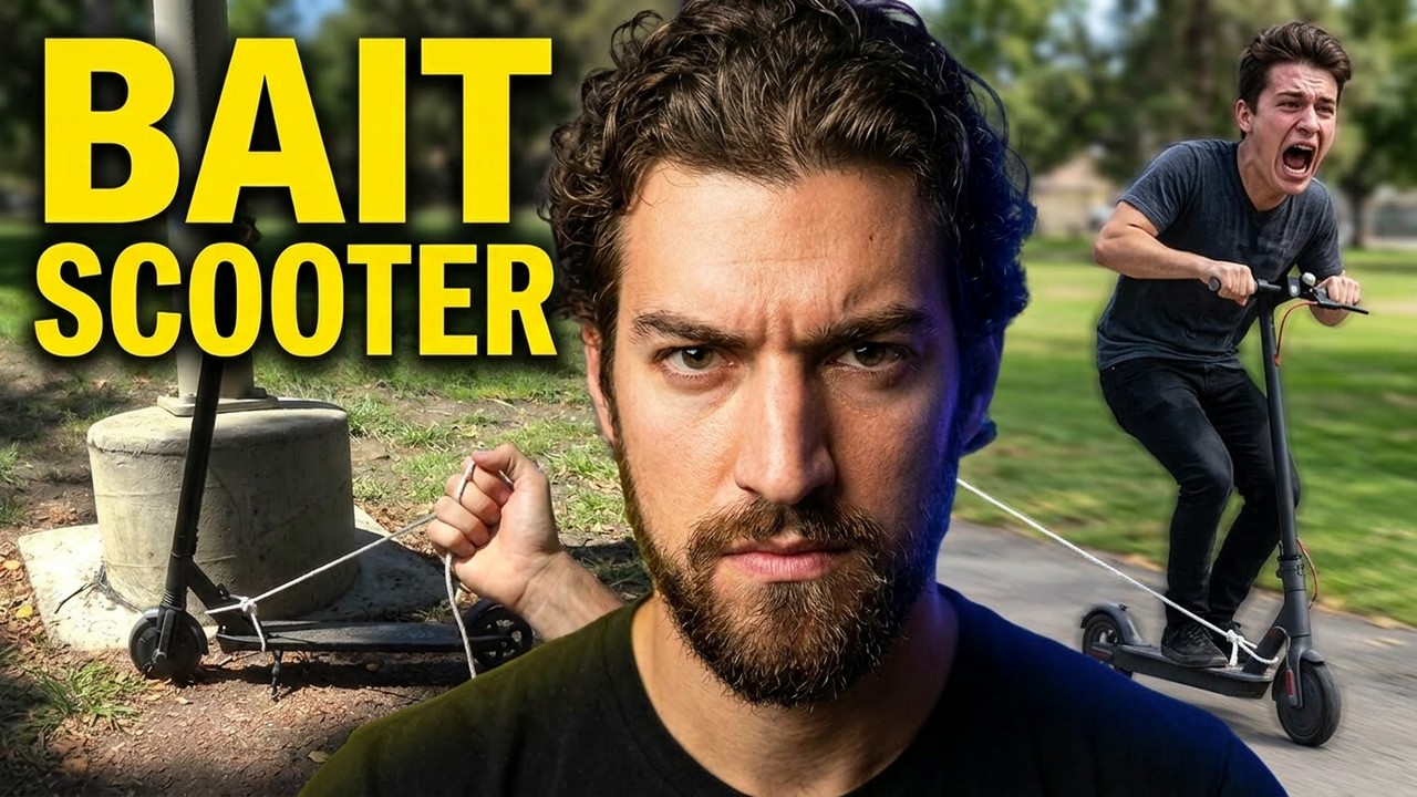 Rope Trap Scooter Prank | Nearly Killed Them