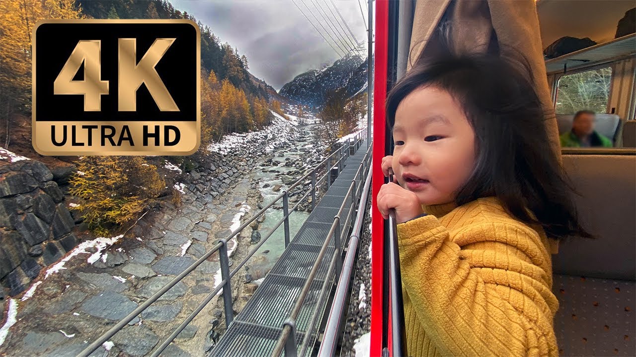 Switzerland in 4K: Zermatt to Grindelwald Train Journey
