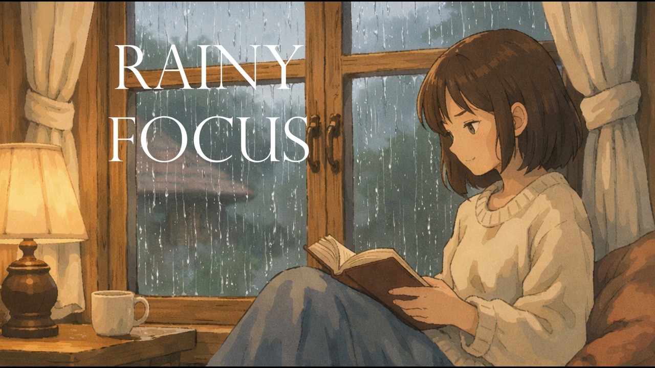 Rainy Day Deep Focus Study Session | Cozy Cottage Window Reading (1 Hour)