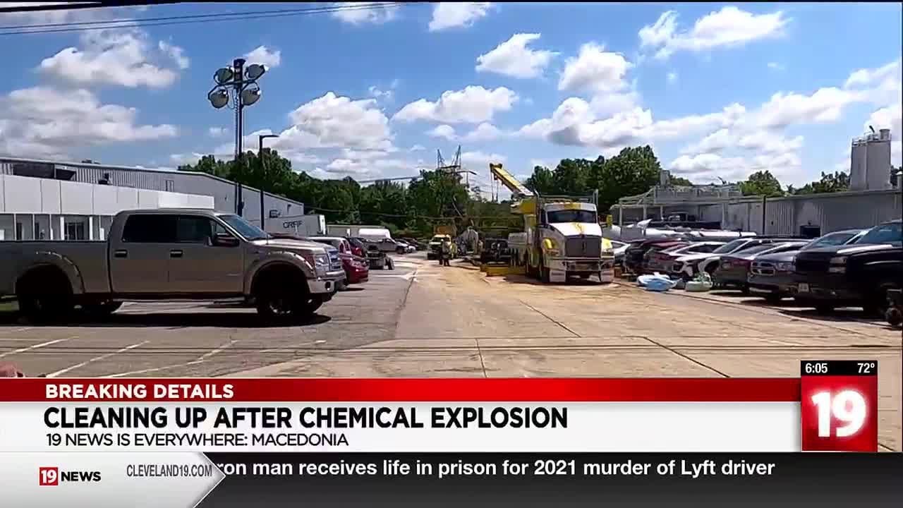 Cleanup continues at Macedonia chemical manufacturer following tanker explosion
