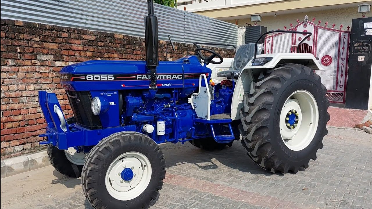 F 27 !! 3682 CC || 60 HP || Farmtrac 6055 || PowerMaxx || Hydraulics ||  PTO HP ||  Full Walk Around