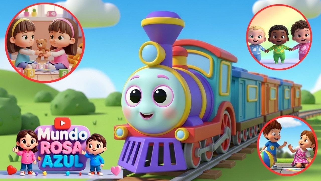🚂 O Trem dos Animais ,Compartilhar é Legal, Somos Diferentes, Somos Especiais Música Infantil  👶