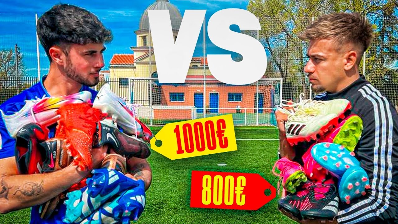 NOS JUGAMOS TODAS nuestras BOTAS DE F&Uacute;TBOL en este reto || gomeznawer