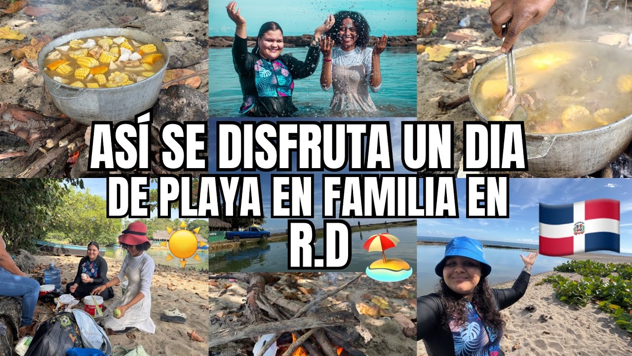 ASÍ SE DISFRUTA UN DÍA DE PLAYA EN FAMILIA EN RD 🇩🇴
