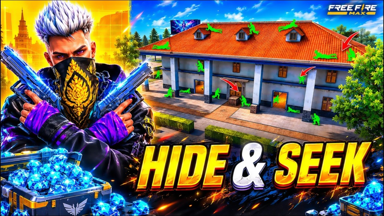 HIDE AND SEEK With Subscribers 😱 Free Fire Telugu Live - Nova Fuse #fflive #ff