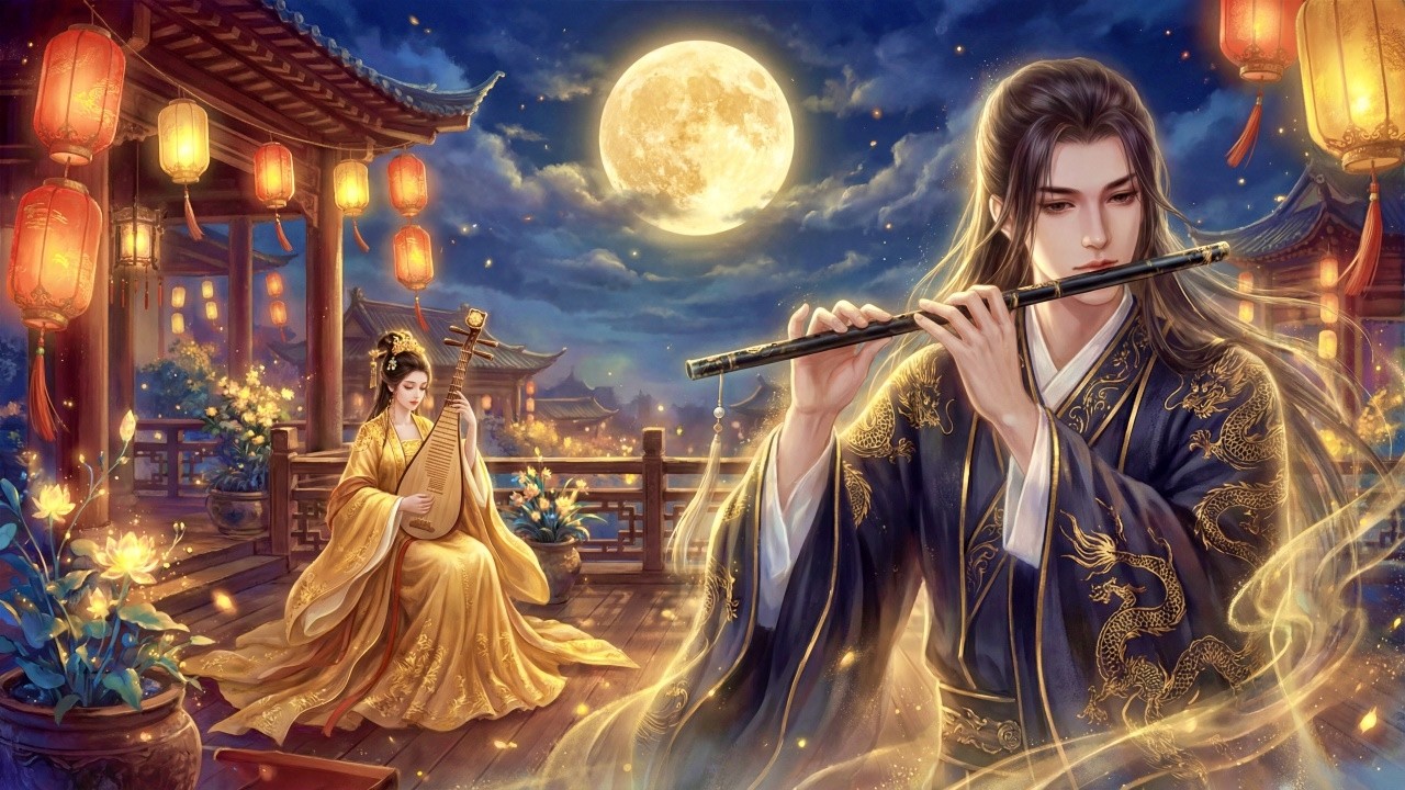Chinese Zen Music: Bamboo Flute & Pipa | Deep Sleep, Healing & Relaxing Music