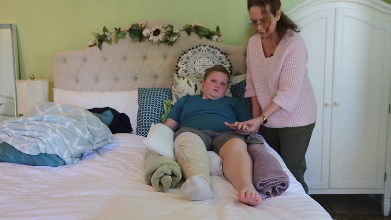 Non-Ambulatory: Arm and Hand Stretches in a Modified Position in Bed