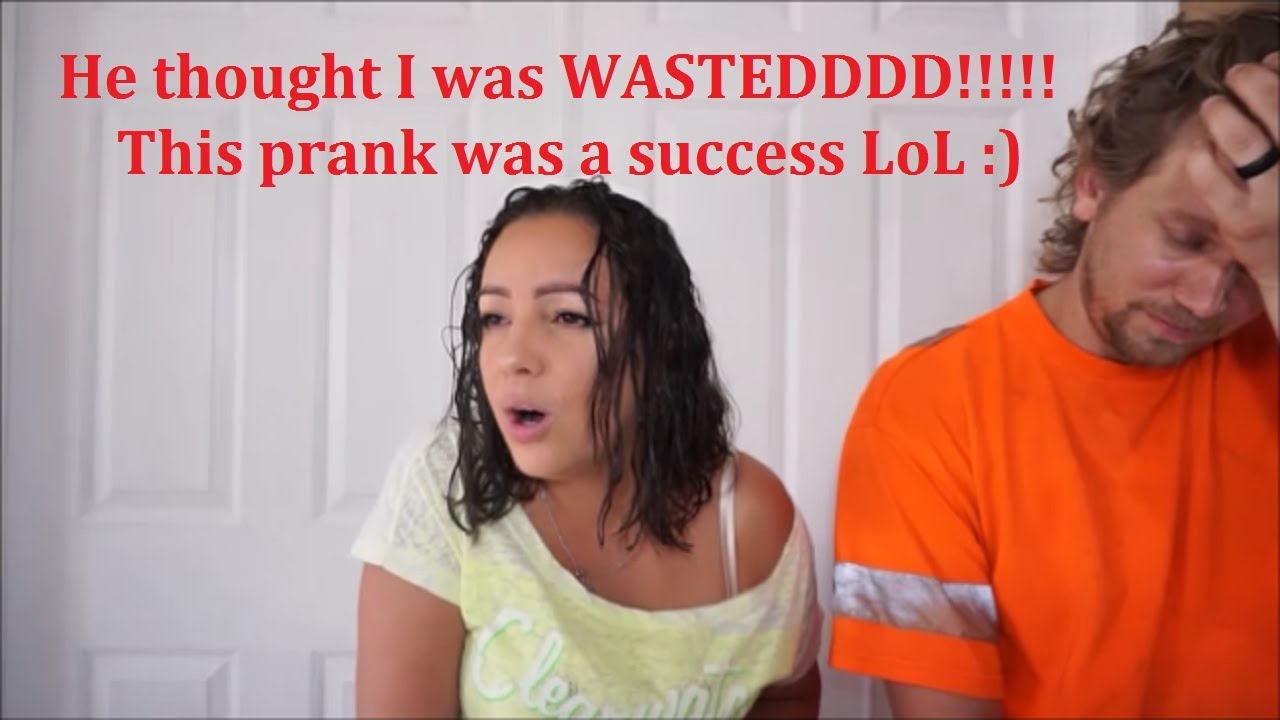DRUNK PRANK ON HUSBAND!!!! HE CAME HOME AND FOUND ME LIKE THIS.....