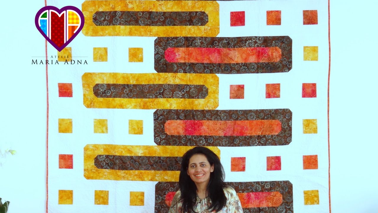 Manta colcha ou pan&ocirc; em patchwork  Lausanne - Maria Adna Ateli&ecirc; - Cursos e aulas de patchwork