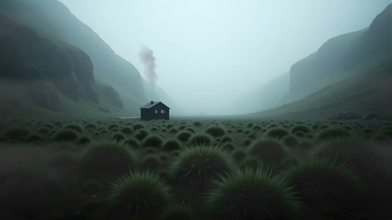 Into the Silent Valley – 4K Cinematic Ambient Nature Film | Relaxing Misty Landscape