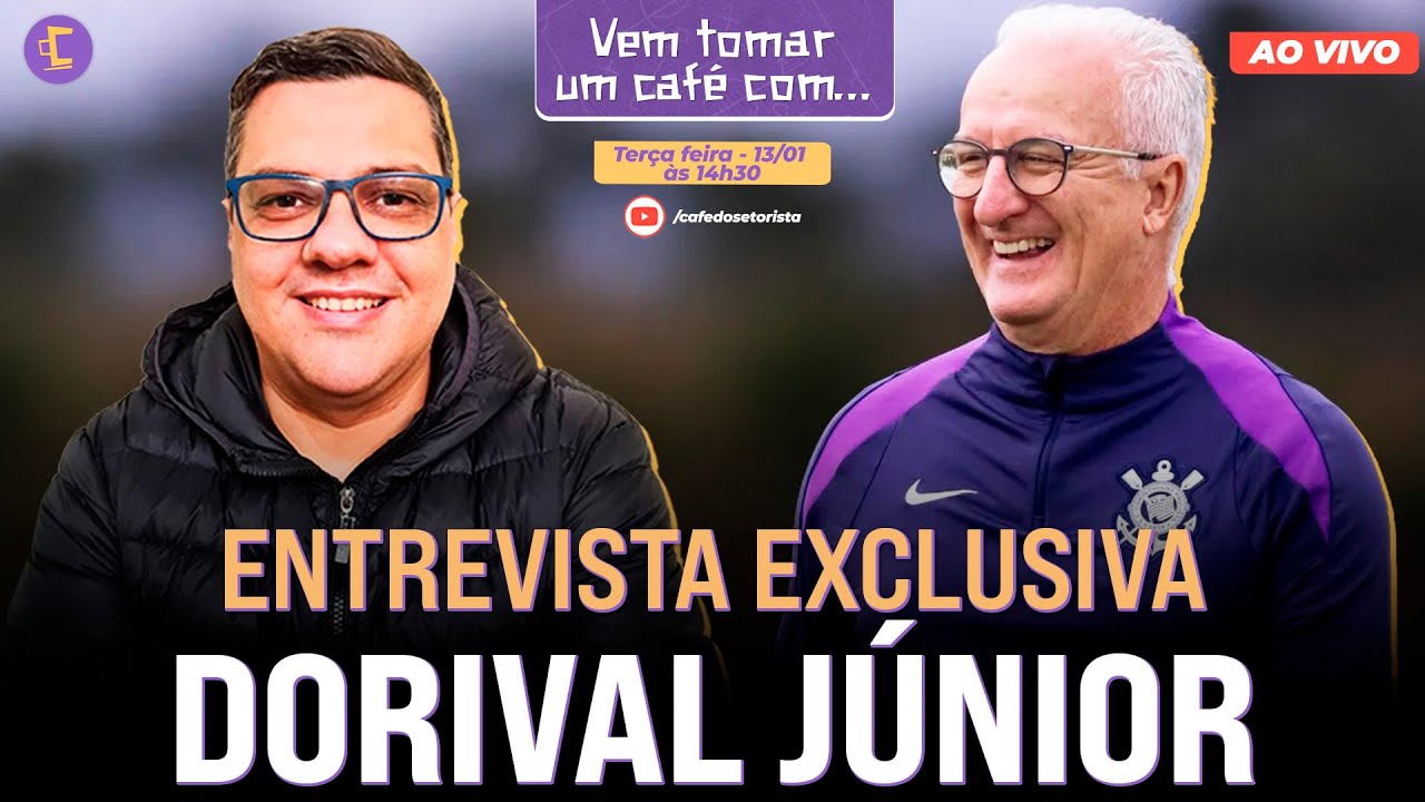 Ao vivo e Exclusivo: Samir Carvalho entrevista o t&eacute;cnico do Corinthians, Dorival Junior
