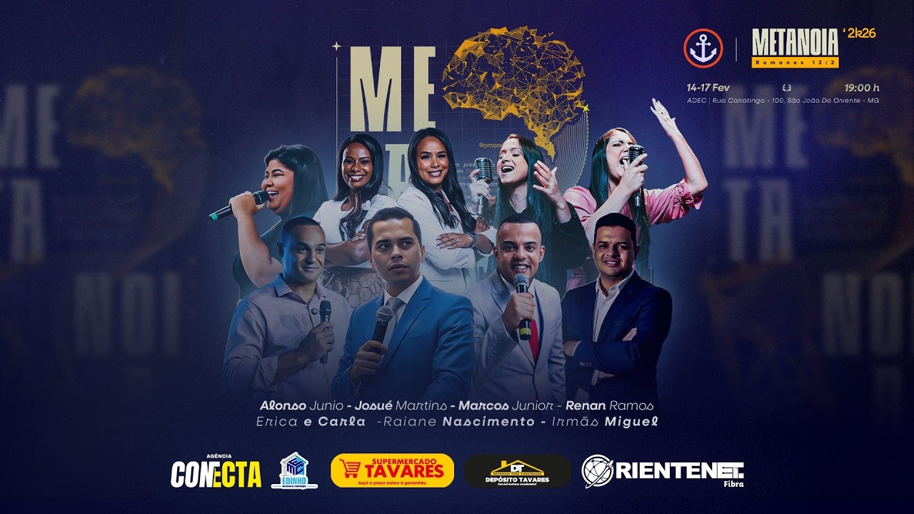 CONFERÊNCIA METANOIA’26 • DIA I [AO VIVO] Sábado, 14 de Fevereiro