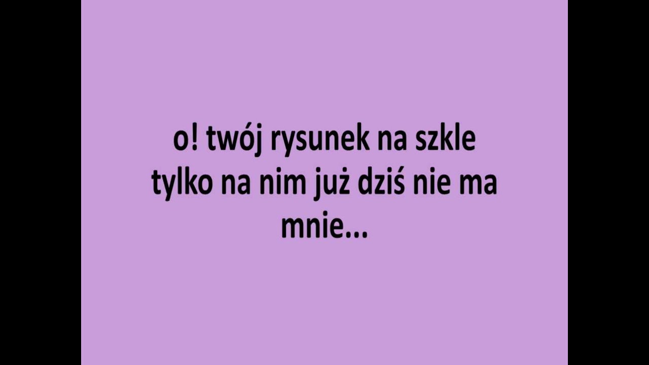 Krzysztof Krawczyk - Rysunek na szkle + tekst