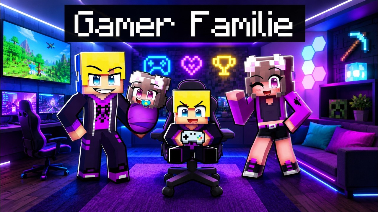 Ich habe eine GAMER Familie in Minecraft!