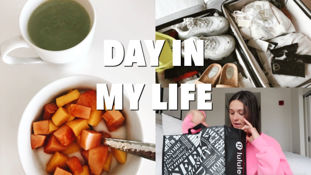 VLOG: packing again, workouts, + lululemon haul