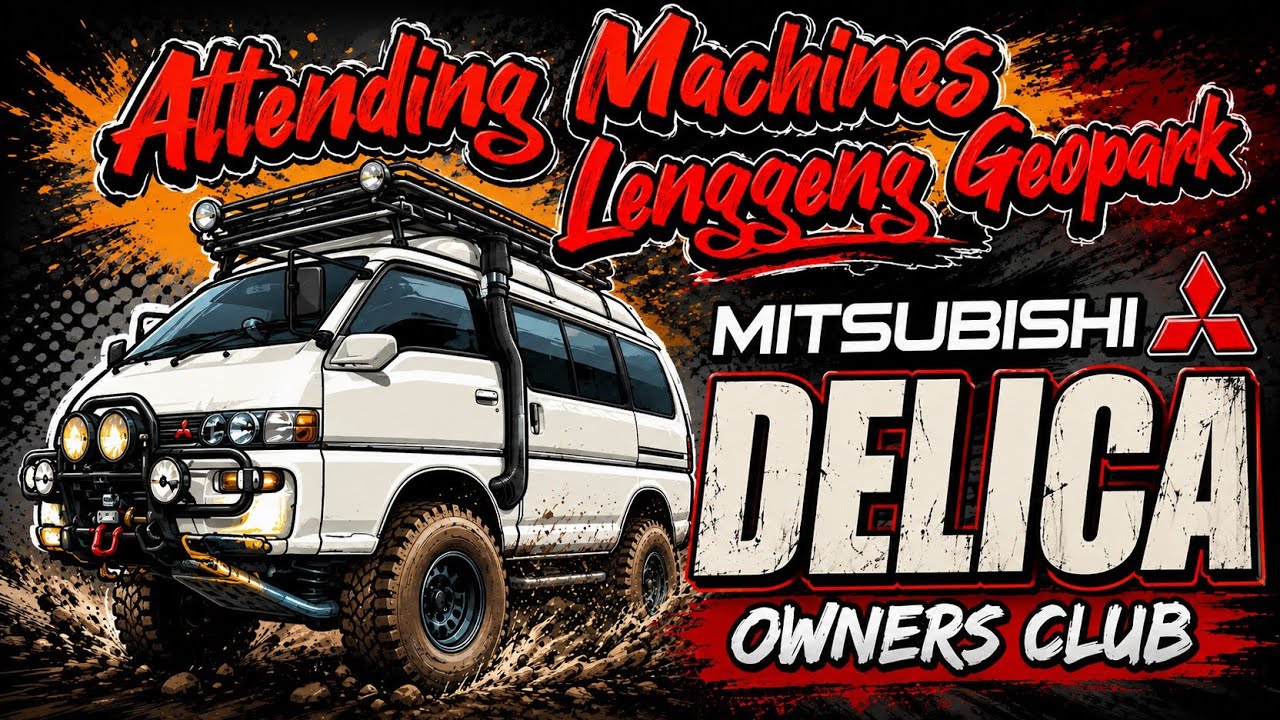 Attending Machines.. Lenggang Lenggong Geopark Festival 2025 by Mitsubishi Delica Owner Club MDOC