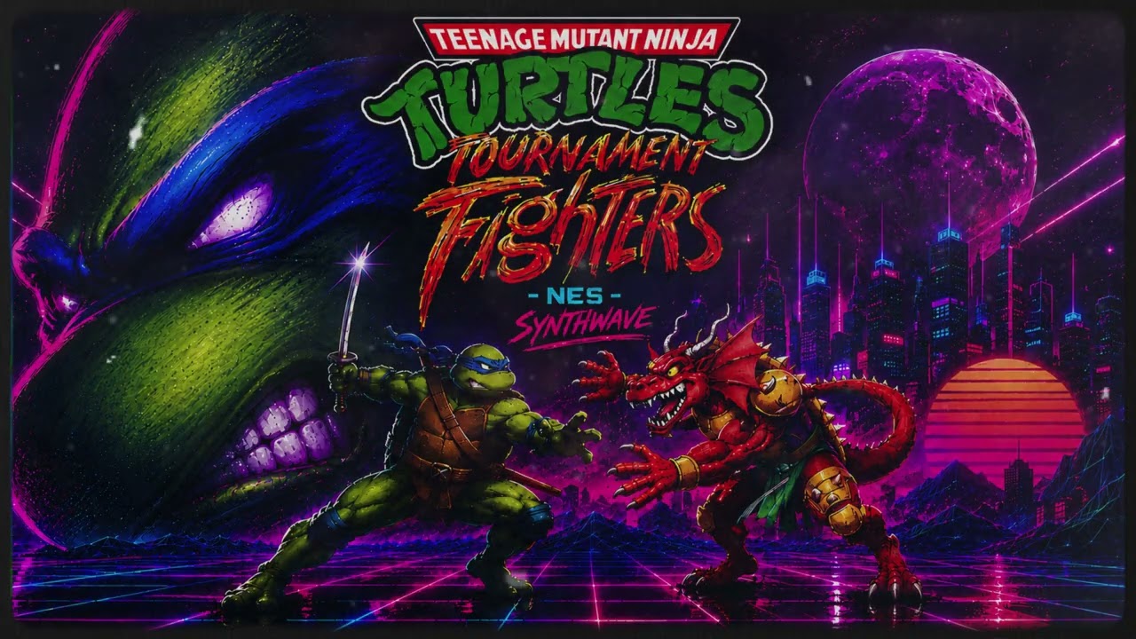 TEENAGE MUTANT NINJA TURTLES: TOURNAMENT FIGHTERS NES (1993) &mdash; SYNTHWAVE TRIBUTE